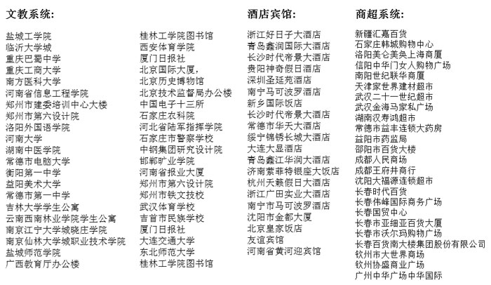 我們部分工程項目名錄