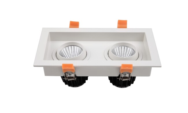 G13系列雙頭COB格柵射燈18W G13系列雙頭COB格柵射燈18W