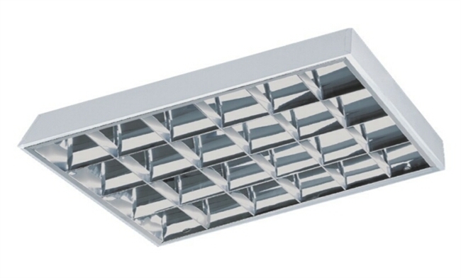 T8 4x20W吸頂式普及型格柵燈盤 600x610mm T8 4x20W吸頂式普及型格柵燈盤 600x610mm