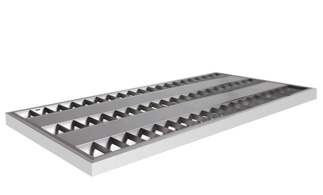 T8 3x40W 吸頂式豪華型格柵燈盤600x1210mm(I格/V格) T8 3x40W 吸頂式豪華型格柵燈盤600x1210mm(I格/V格)