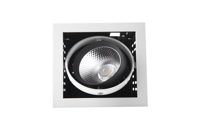 G11系列9W 單頭COB格柵射燈 開孔尺寸115x115mm G11系列9W 單頭COB格柵射燈 開孔尺寸115x115mm