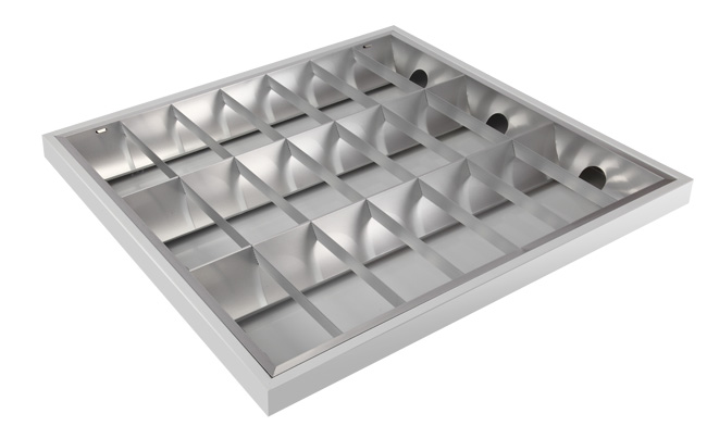 LED T8格柵燈盤 明裝格柵燈 610x600x80mm 27W 普及型 LED T8格柵燈盤 明裝格柵燈 610x600x80mm 27W 普及型