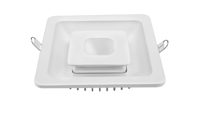 LED 18W分段控制方形漫反射筒燈 開孔135*135mm 可分段控制光色 LED 18W分段控制方形漫反射筒燈 開孔135*135mm 可分段控制光色